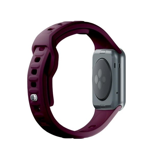 3MK Silicone Watch Strap Apple Watch 4/5/6/7/SE/8/9 40/41mm mulberry