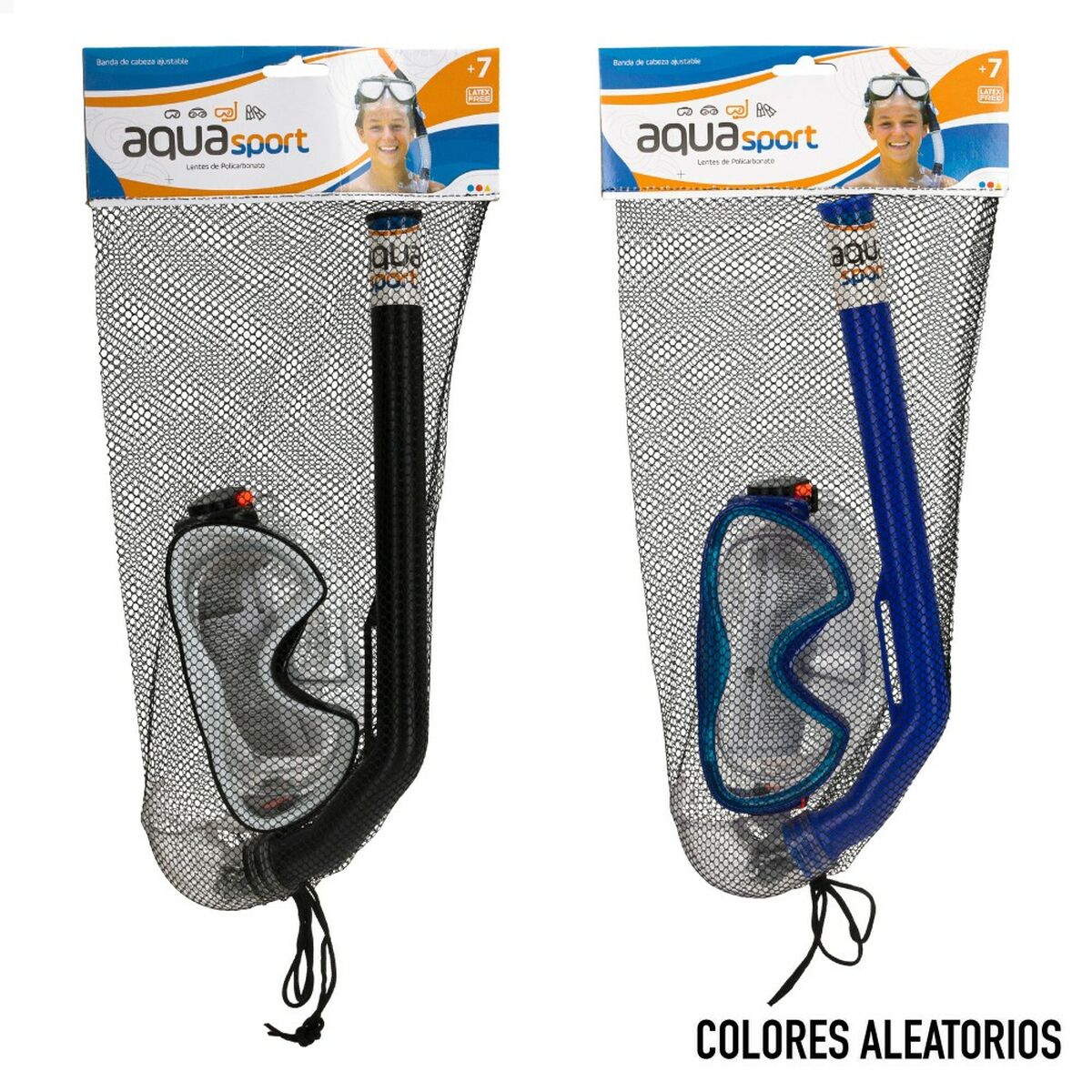 Snorkel Goggles and Tube AquaSport Children's (12 Units)