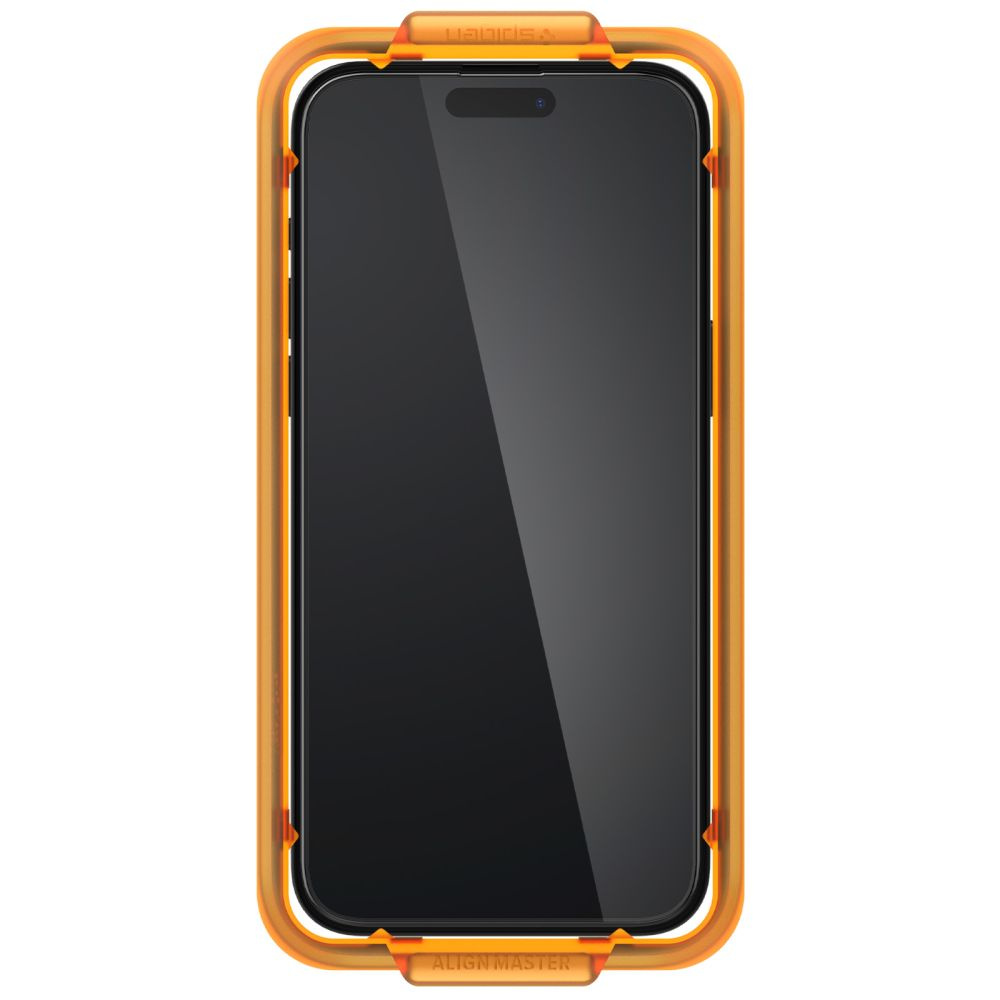 Spigen GLAS.tR AlignMaster FC Apple iPhone 15 Black [2 PACK]