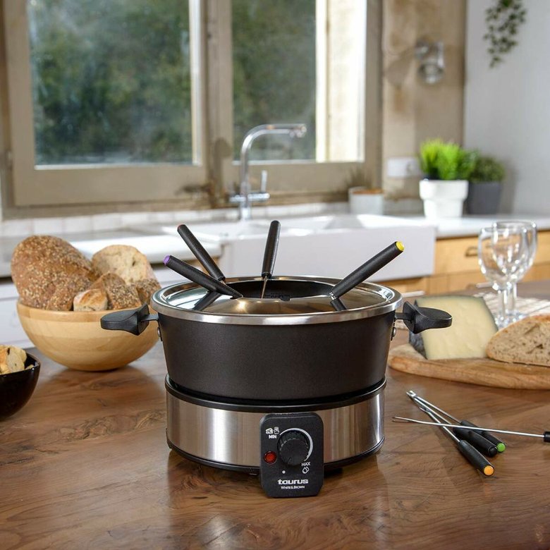 Fondue Taurus FF2 Black Silver 1000 W Fondue Taurus FF2 Black Silver 1000 W