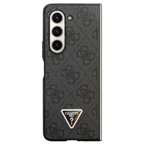 Guess GUHCZFD5P4TDPK Samsung Galaxy Z Fold 5 hardcase Leather 4G Diamond Triangle black