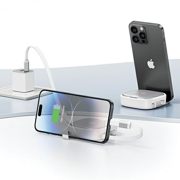 USAMS US-SJ650 3in1 cable MicroUSB / USB-C / Lightning 60W silver