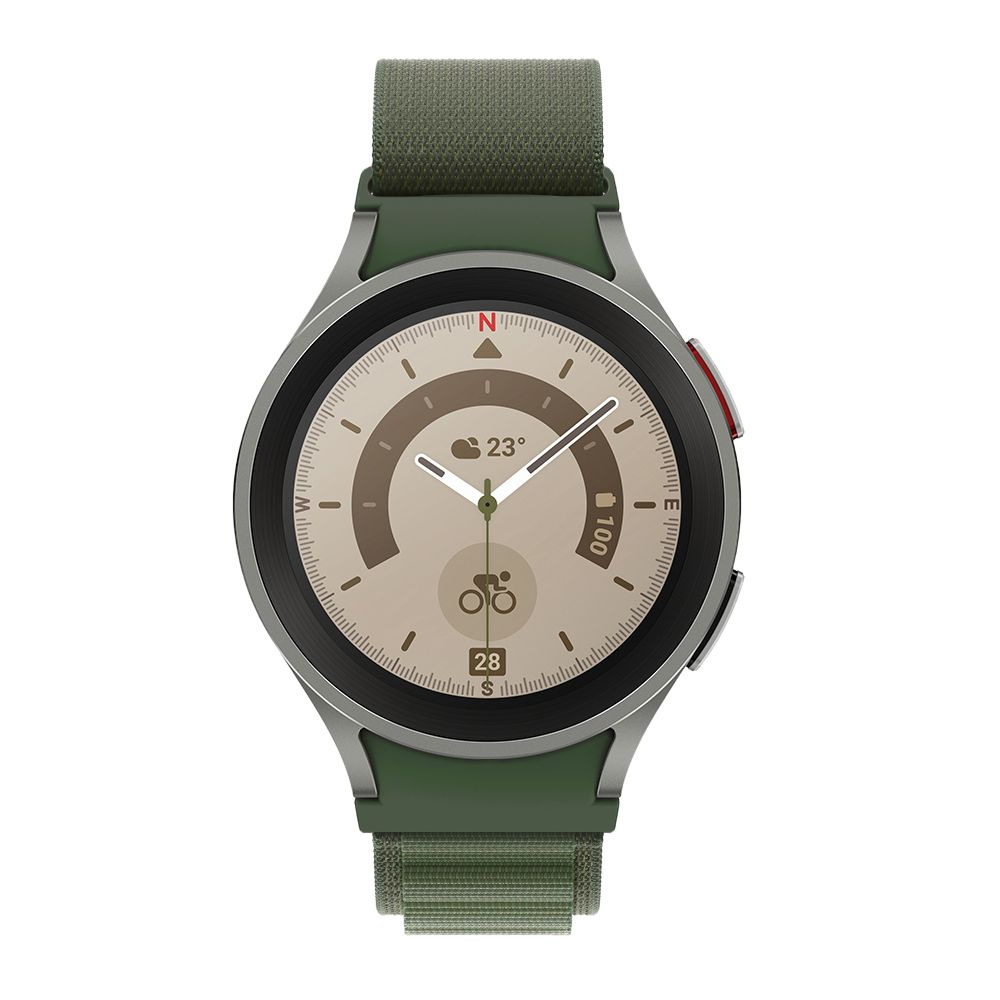 Tech-Protect Nylon Pro Samsung Galaxy Watch 4/5/5 Pro 40/42/44/45/46mm Military Green
