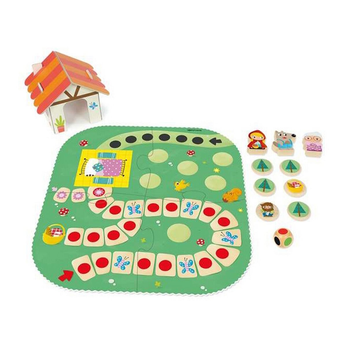 Educational Game Diset Little Red Ridding Hood 9 Pieces