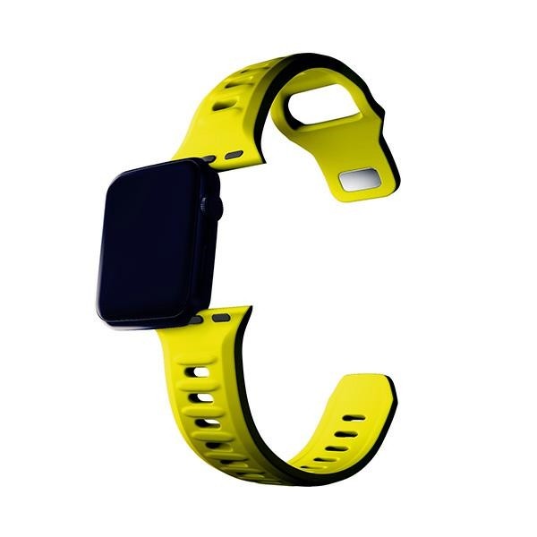 3MK Silicone Watch Strap Apple Watch 4/5/6/7/8/9/SE/Ultra 42/44/45/49mm yellow