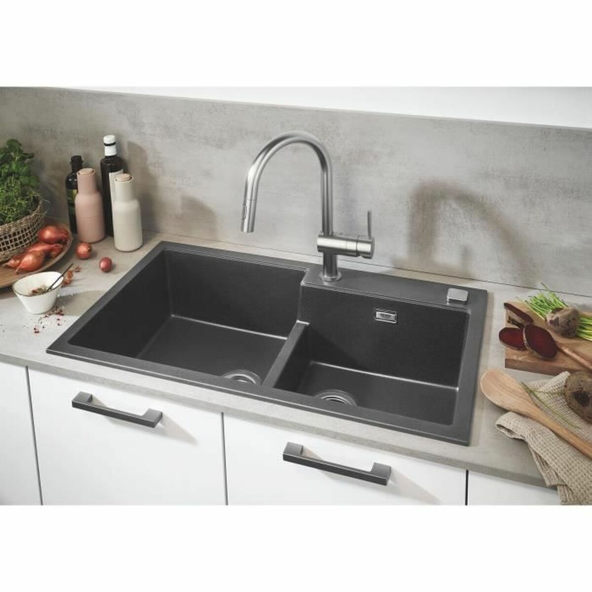 Sink with Two Basins Grohe K500