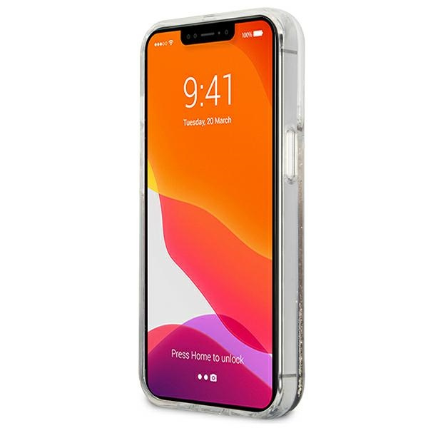 Guess GUHCP13XLG4GGO Apple iPhone 13 Pro Max gold hardcase 4G Big Liquid Glitter