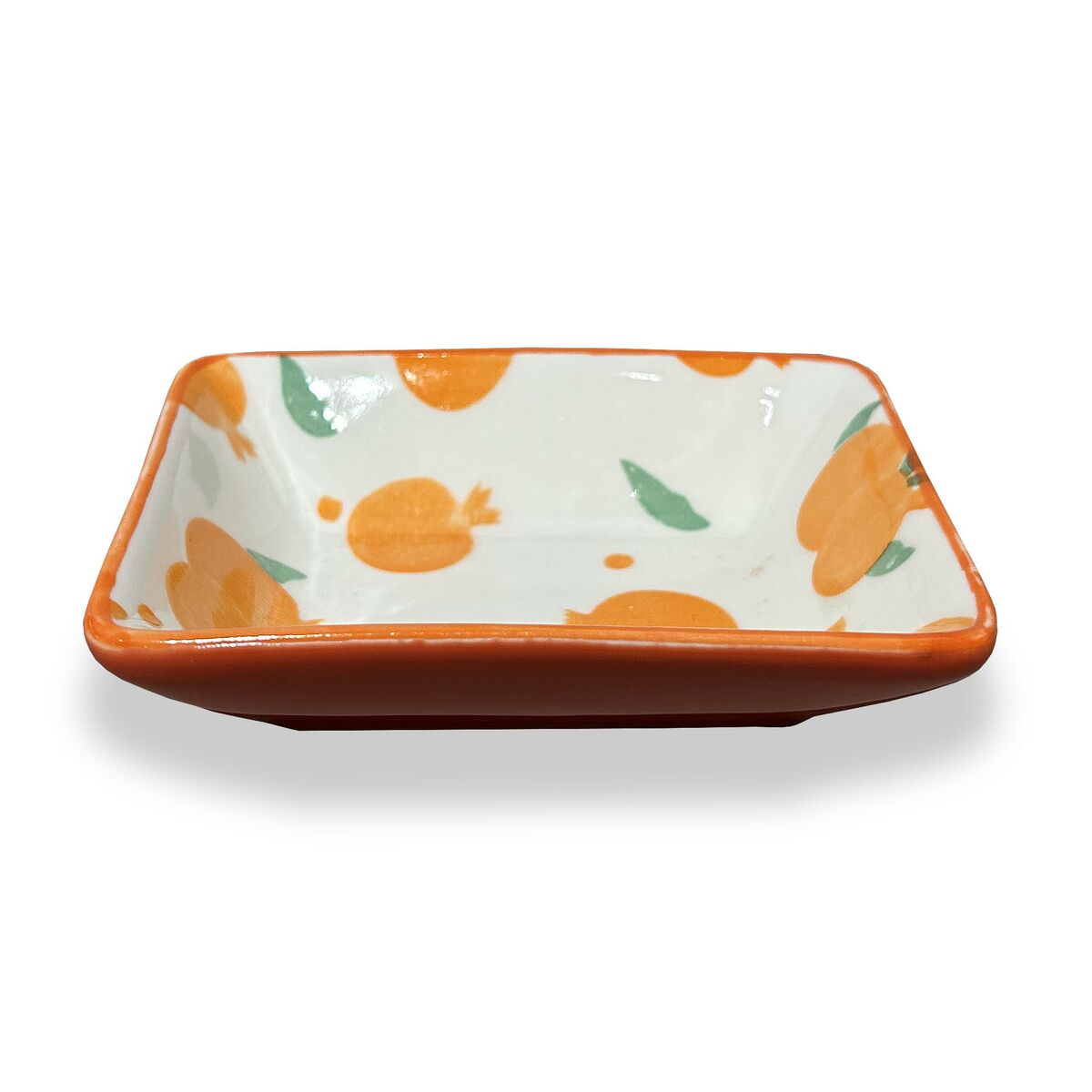 Serving Platter Versa Orange Ceramic Porcelain 9,3 x 2,5 x 7,3 cm