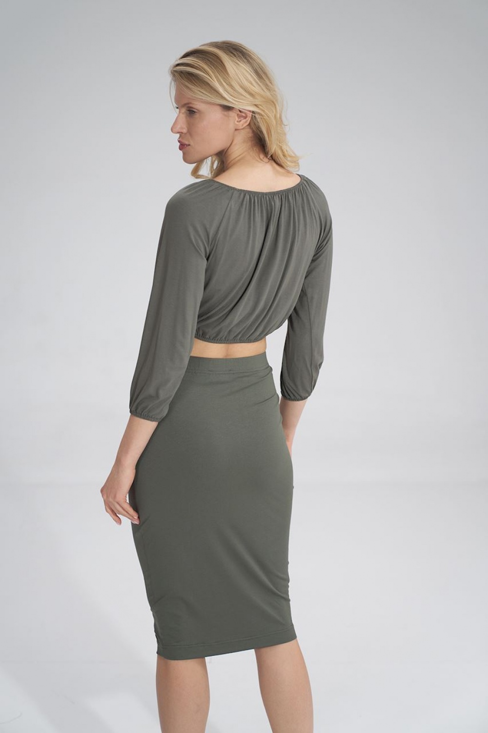  Blouse model 156119 Figl  green