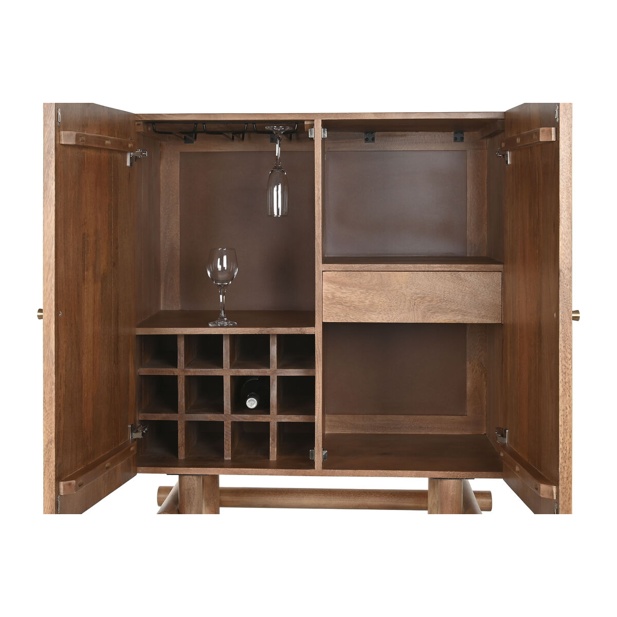 Bottle rack Home ESPRIT Natural 90 x 45 x 156 cm