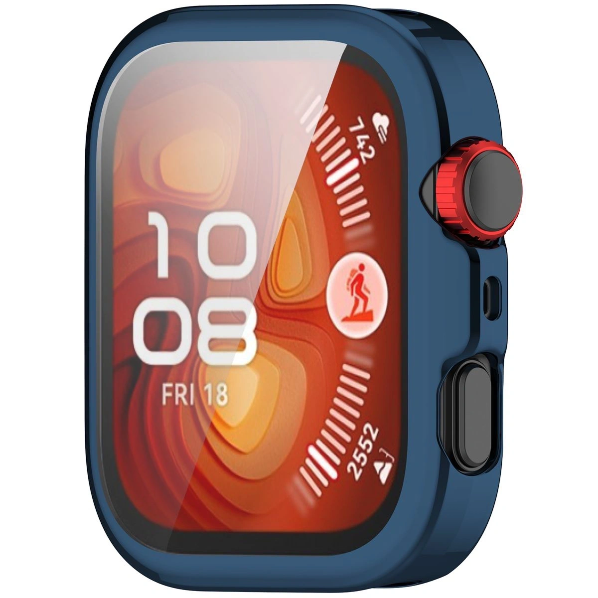 Etui z osłoną ekranu Bizon Case Watch Felipe do Huawei Watch Fit 4 niebieskie