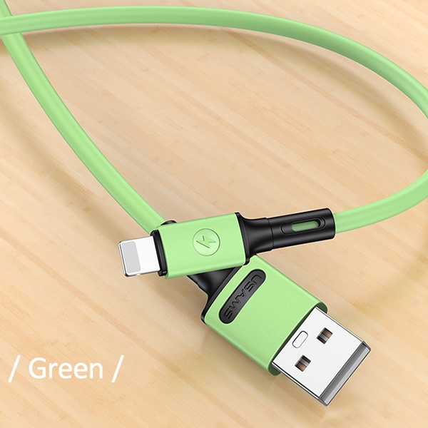 USAMS Cable U52 Lightning 2A Fast Charge 1m green SJ434USB02 (US-SJ434)