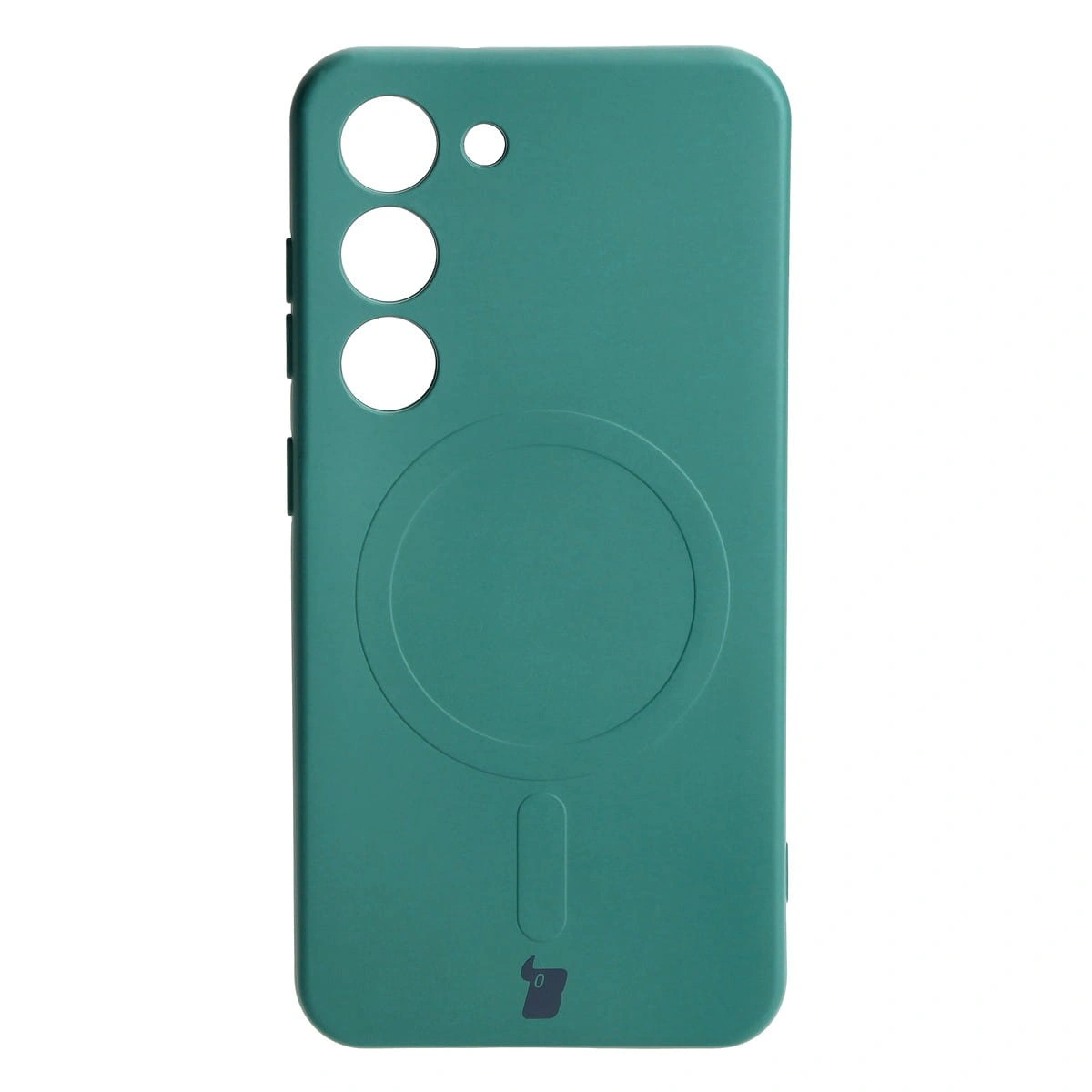 Bizon Case Silicone Magnetic Samsung Galaxy S23 dark green
