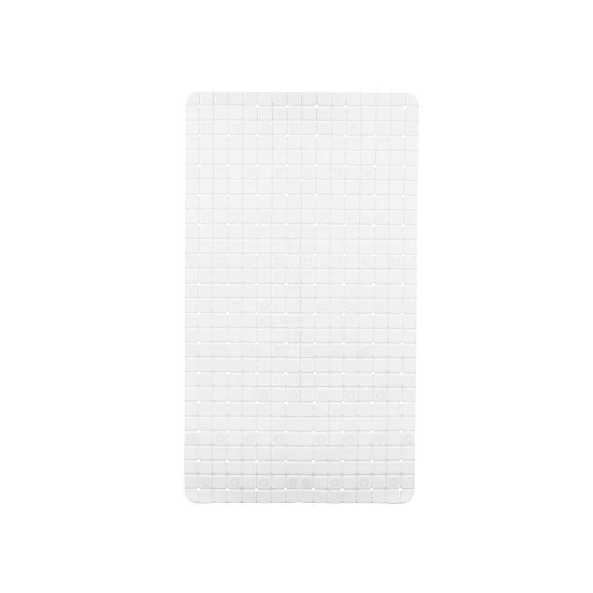 Rutschfeste Duschmatte Bilder Weiß PVC 67,7 x 38,5 x 0,7 cm (6 Stück)
