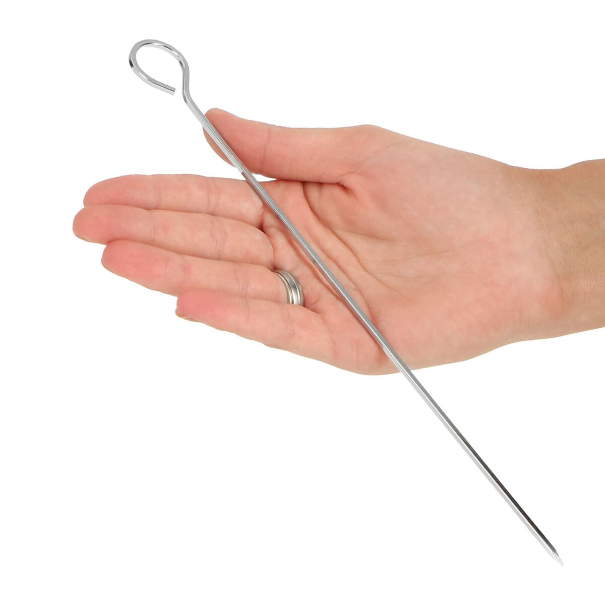 Barbecue Skewer Set Algon Metal 27 cm 6 Pieces (24 Units)