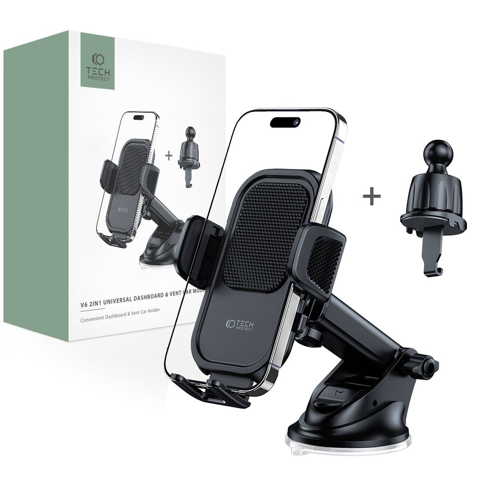 Tech-protect V6 Universal Dashboard & Vent Car Mount Black