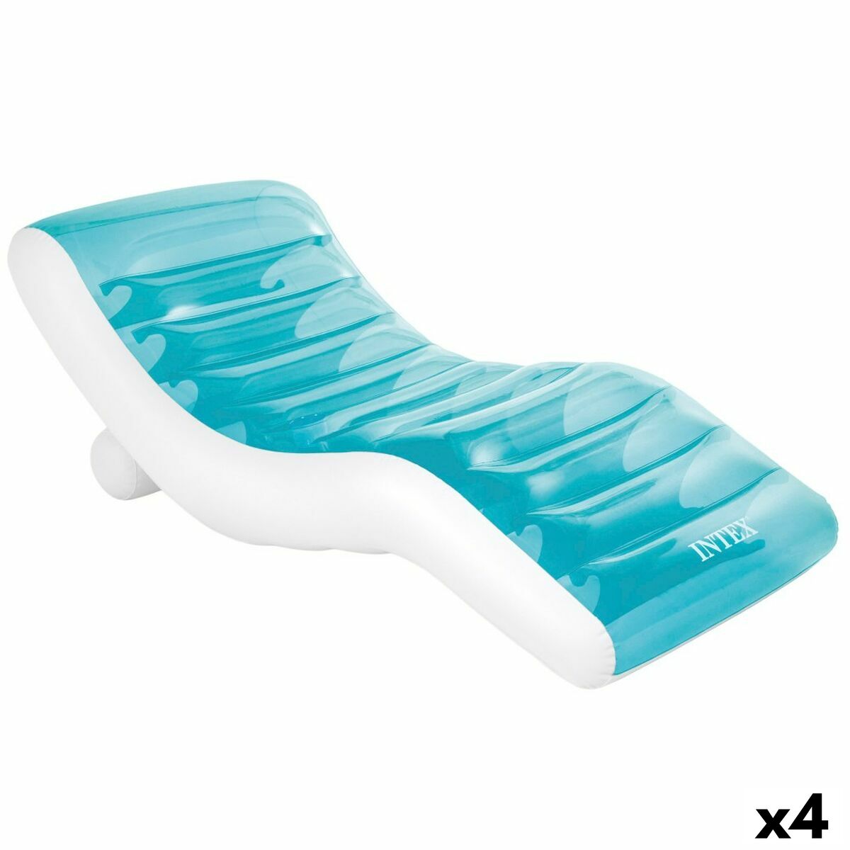 Inflatable Deck Chair Intex Blue 191 x 67 x 89 cm (4 Units)