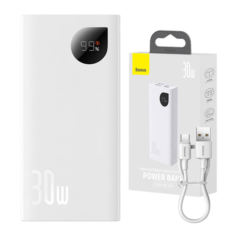 Baseus Adaman2 Powerbank 10000mAh 30W (white)
