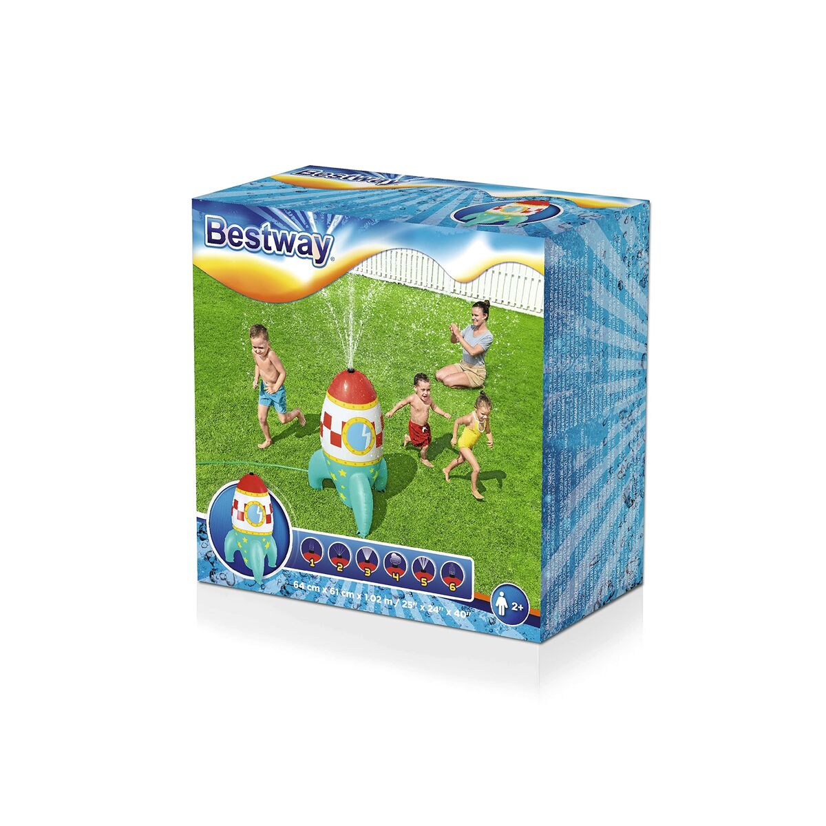 Water Sprinkler and Sprayer Toy Bestway Plastic Spaceship 64 x 61 x 102 cm Water Sprinkler and Sprayer Toy Bestway Plastic Spaceship 64 x 61 x 102 cm