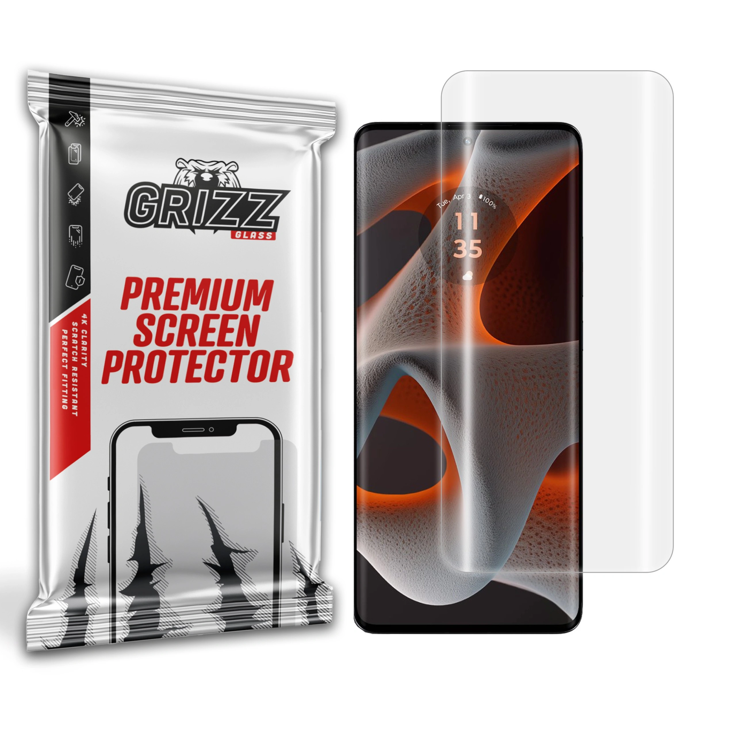 GrizzGlass Hydrofilm hydrogel film for Motorola Edge 50