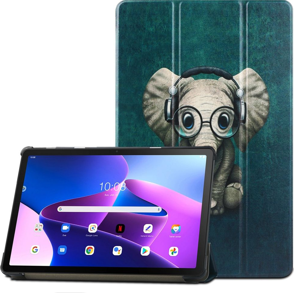 Tech-Protect Smartcase Lenovo Tab M10 Plus 10.6 3rd Gen Happy Elephant