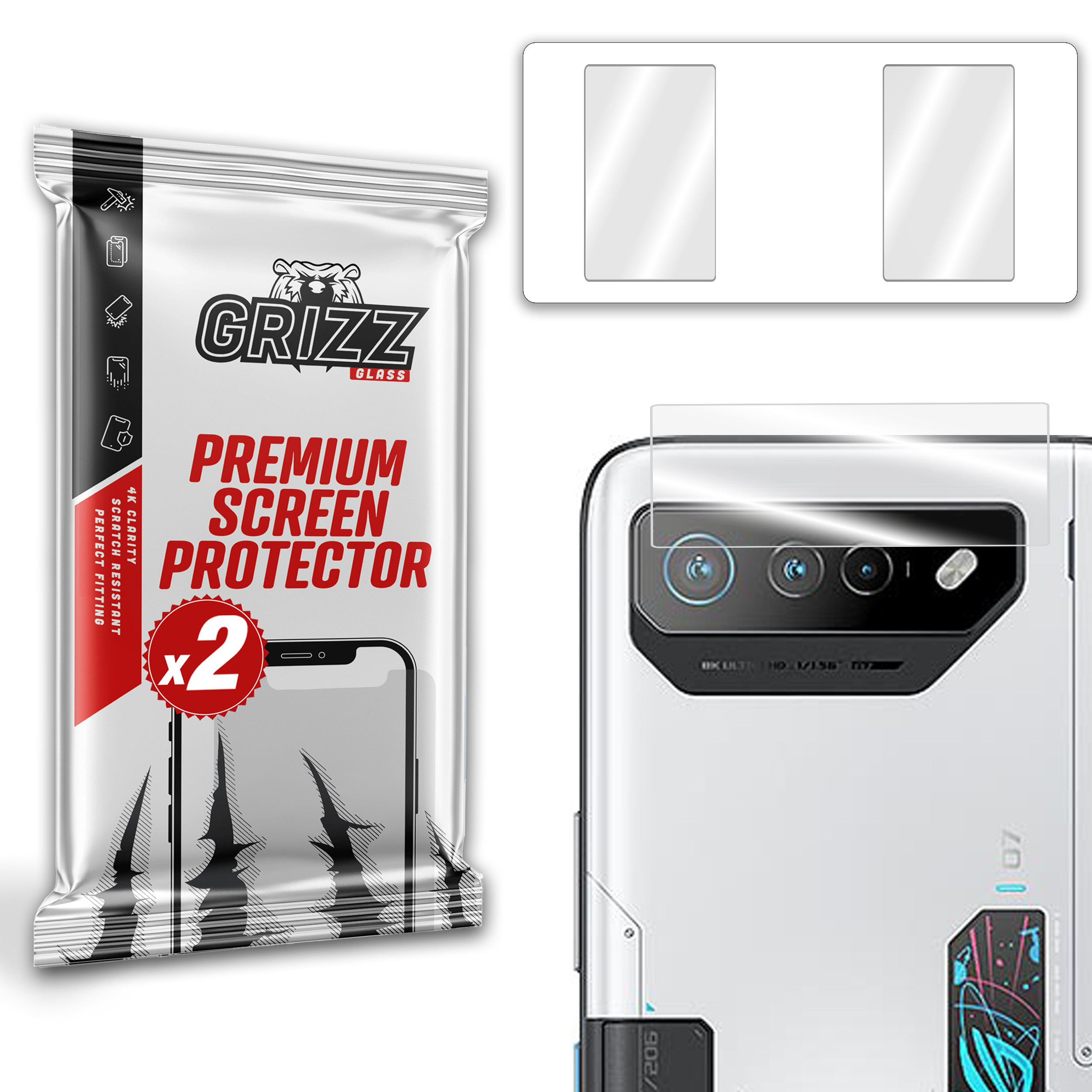 GrizzGlass HybridGlass Asus ROG Phone 7 Ultimate