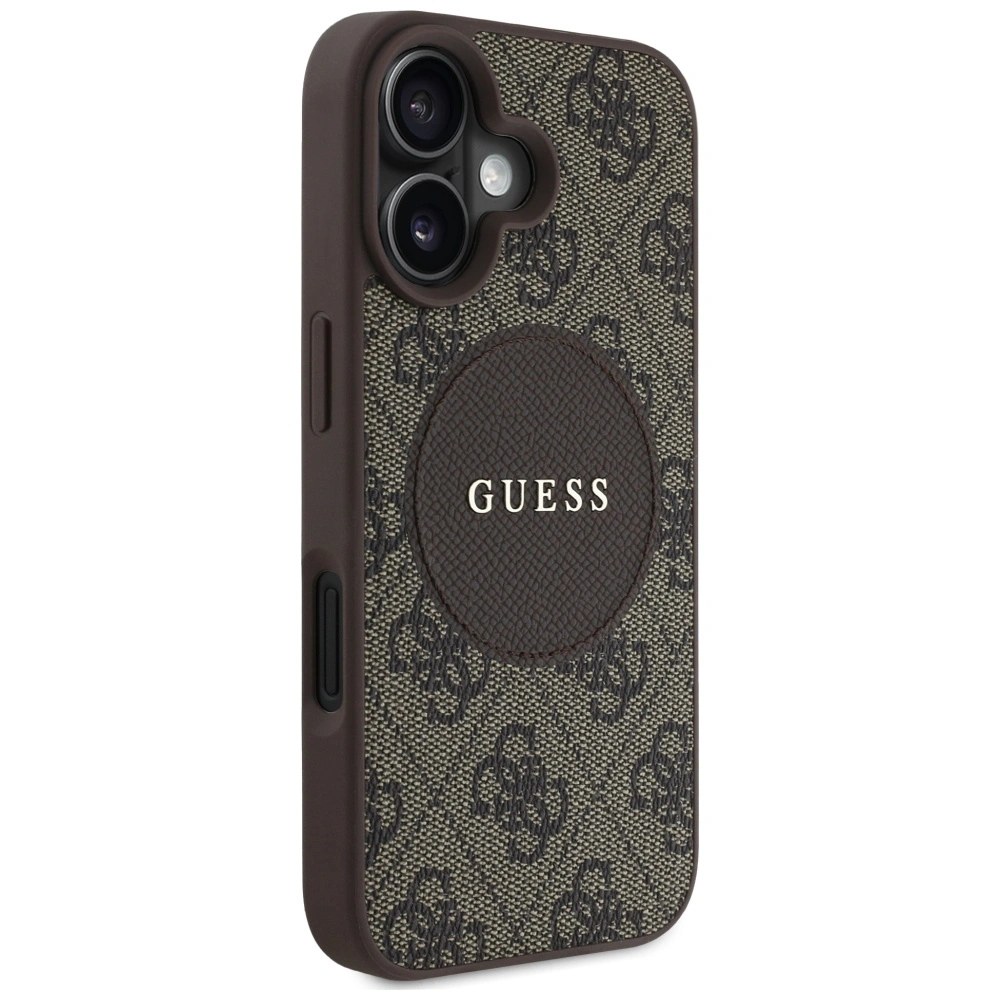 Guess 4G Circle Classic Logo MagSafe Apple iPhone 16 brown