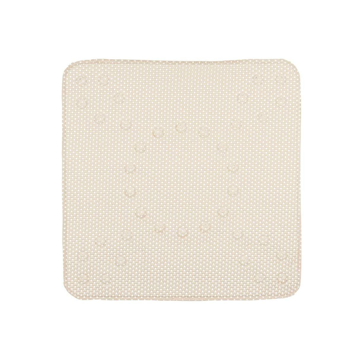 Rutschfeste Duschmatte Beige PVC 53 x 52,5 x 1 cm (6 Stück)