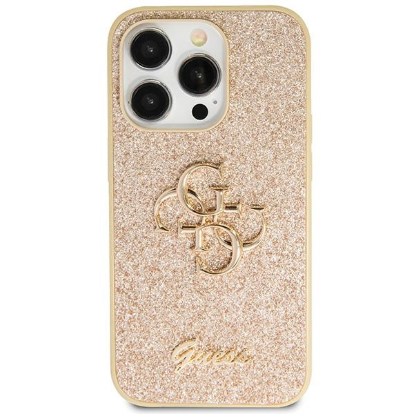 Guess GUHCN61HG4SGD Apple iPhone 11/XR hardcase Glitter Script Big 4G gold