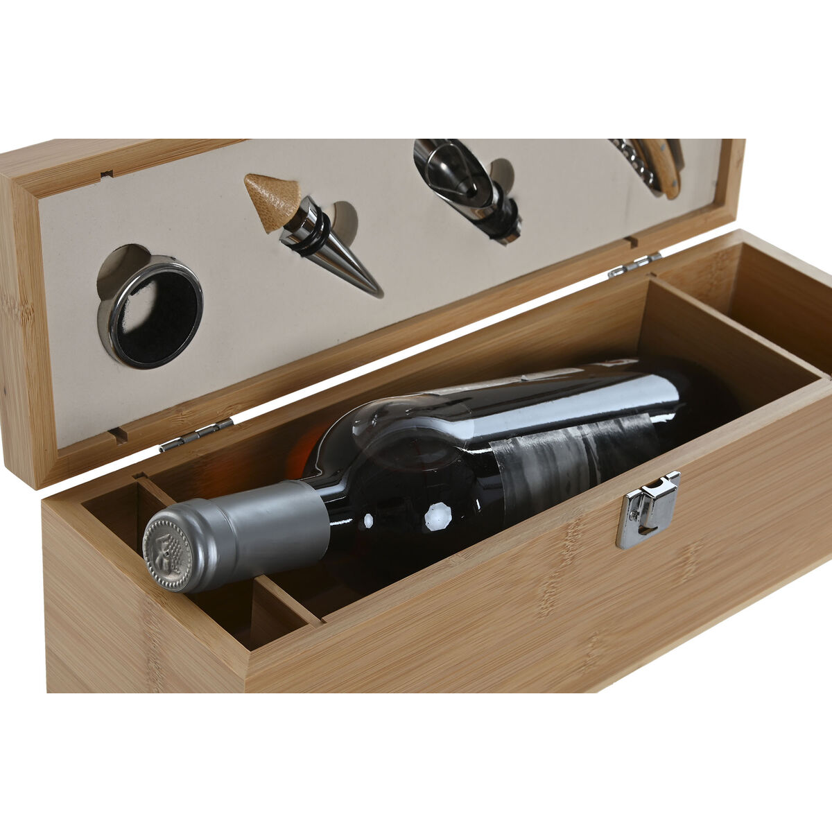 Set of Wine Accessories Home ESPRIT Natural Bamboo Stainless steel