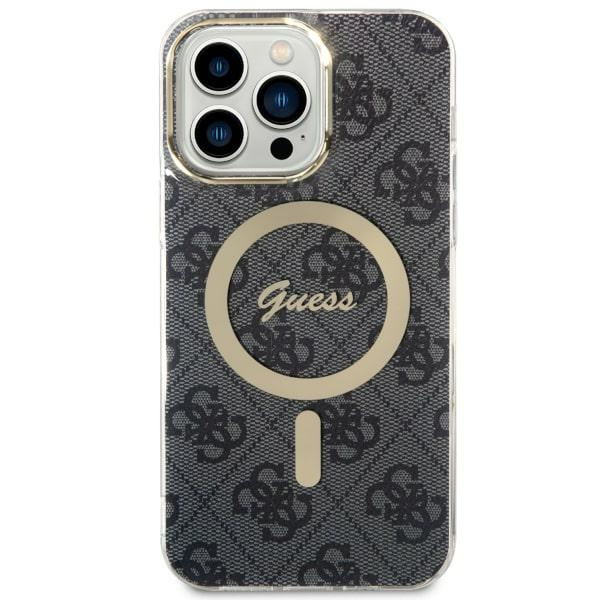 Guess GUHMS23SH4STK Samsung Galaxy S23 black hardcase 4G MagSafe