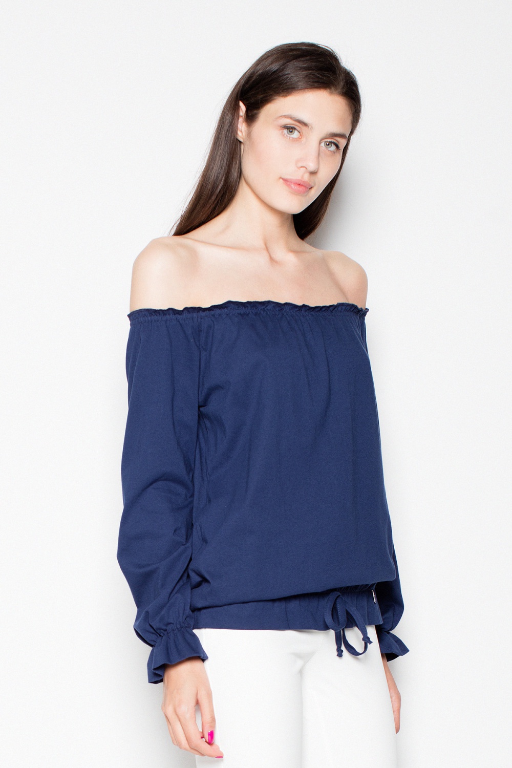  Blouse model 77498 Venaton  navy blue