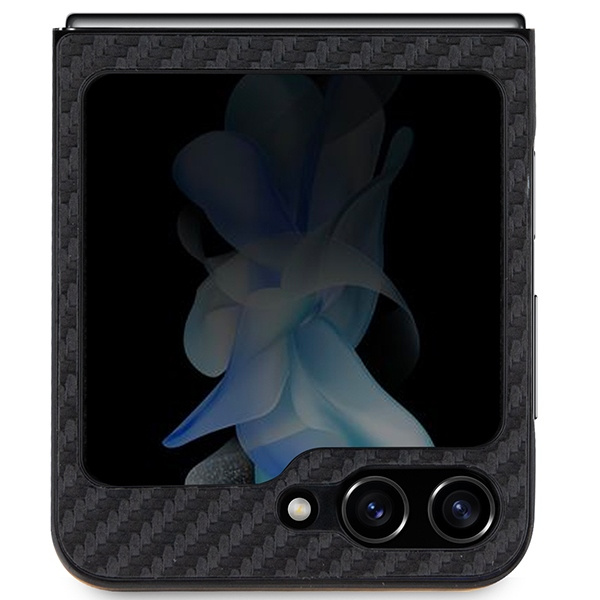 BMW BMHCZF522NBCK Samsung Galaxy Z Flip5 Leather Carbon black