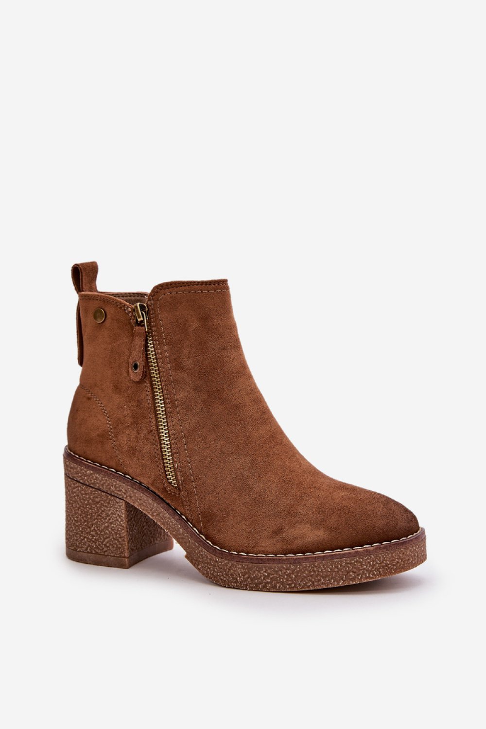 Heel boots model 199077 Step in style  brown