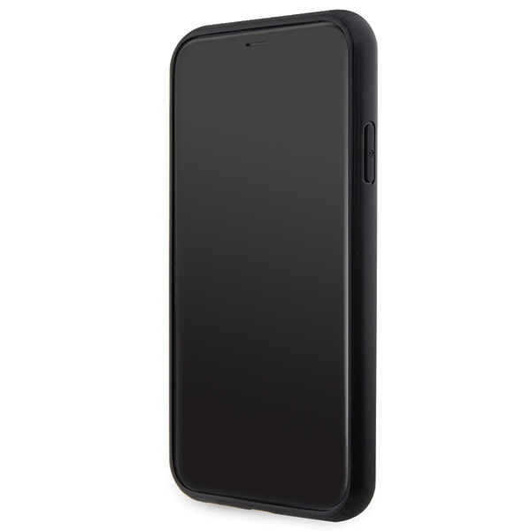 Guess GUHCN61P4TDSCPK Apple iPhone 11/XR hardcase Crossbody 4G Metal Logo black