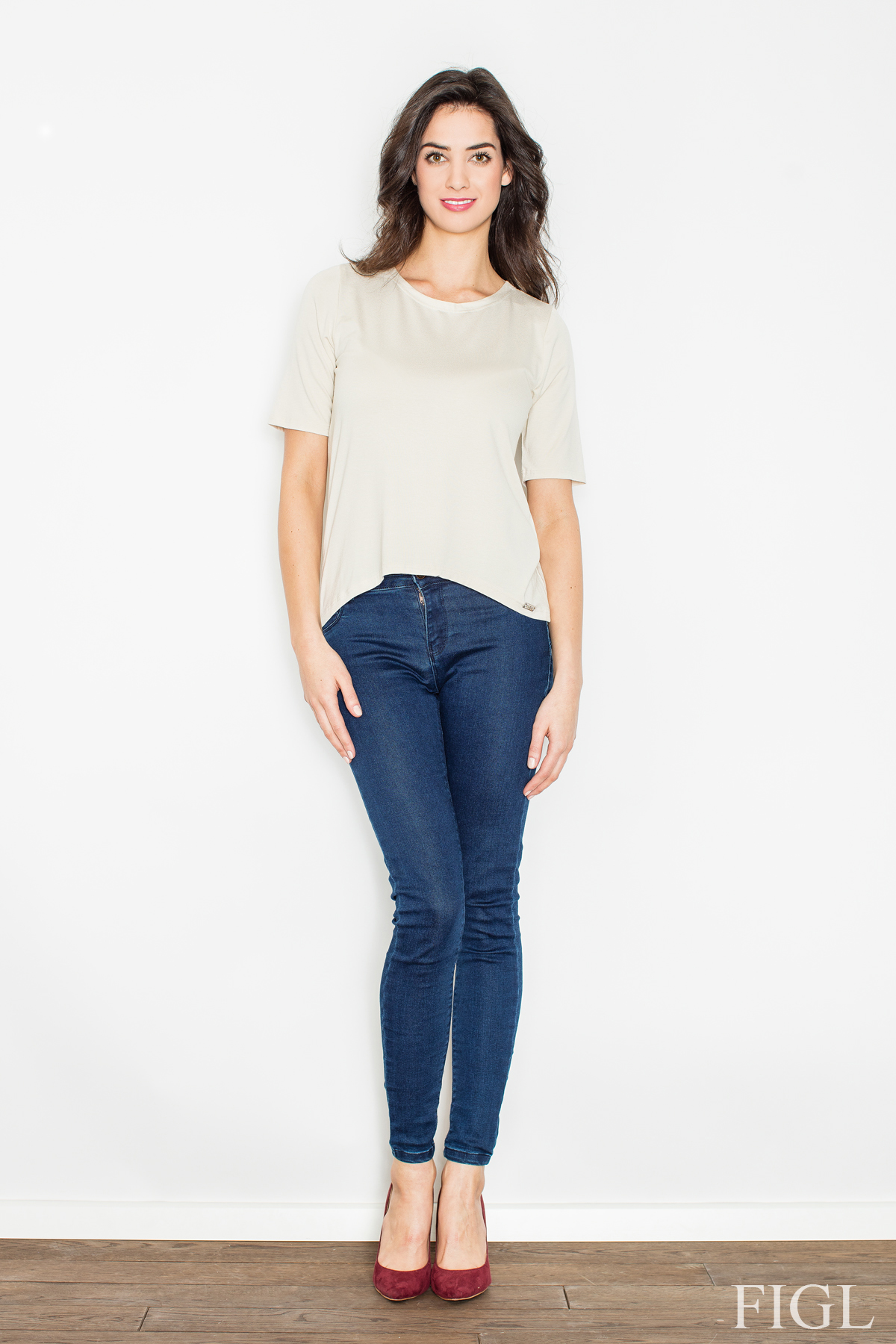 Bluse model 50061 Figl beige Damen