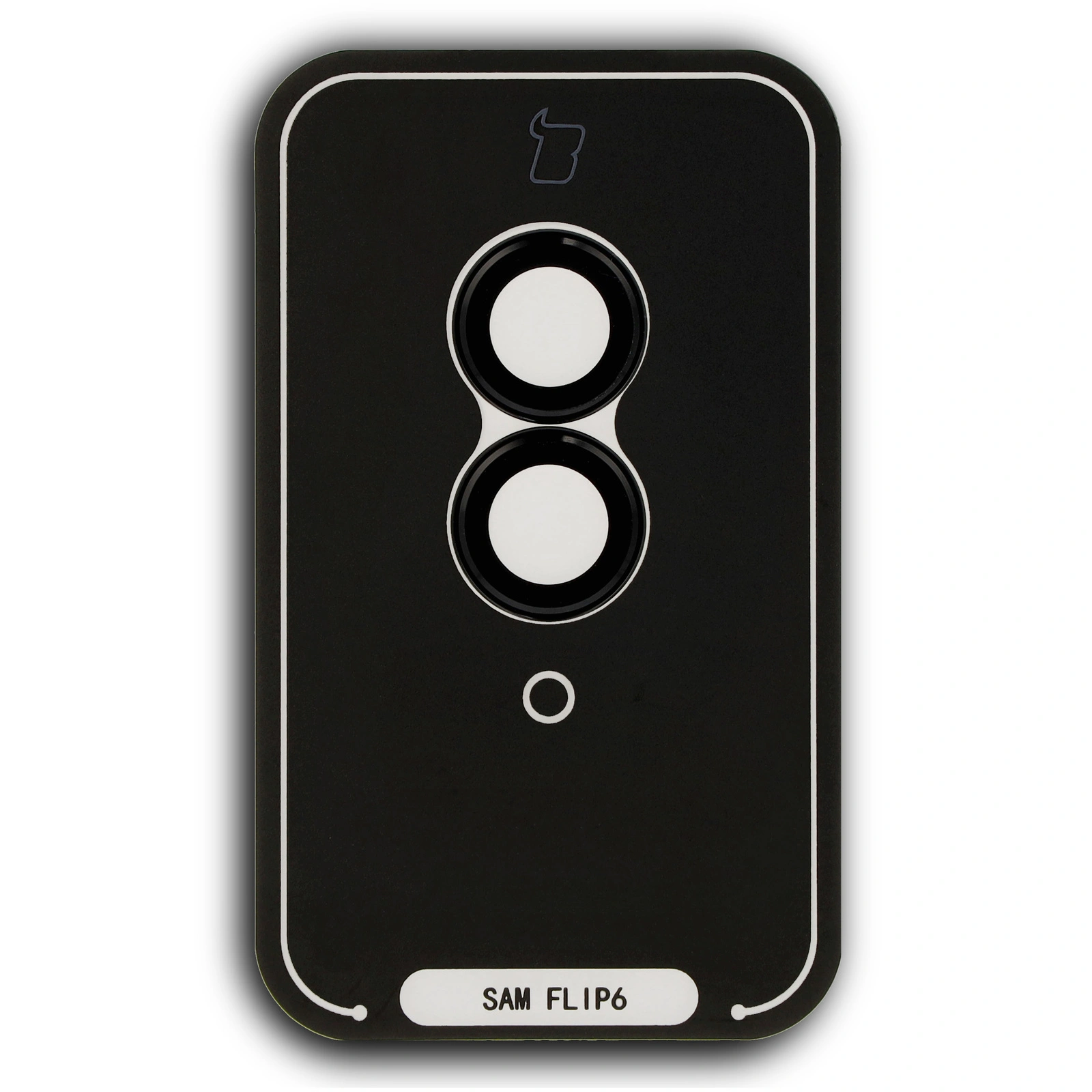 Bizon Glass Snap Lens Samsung Galaxy Z Flip6 black frame