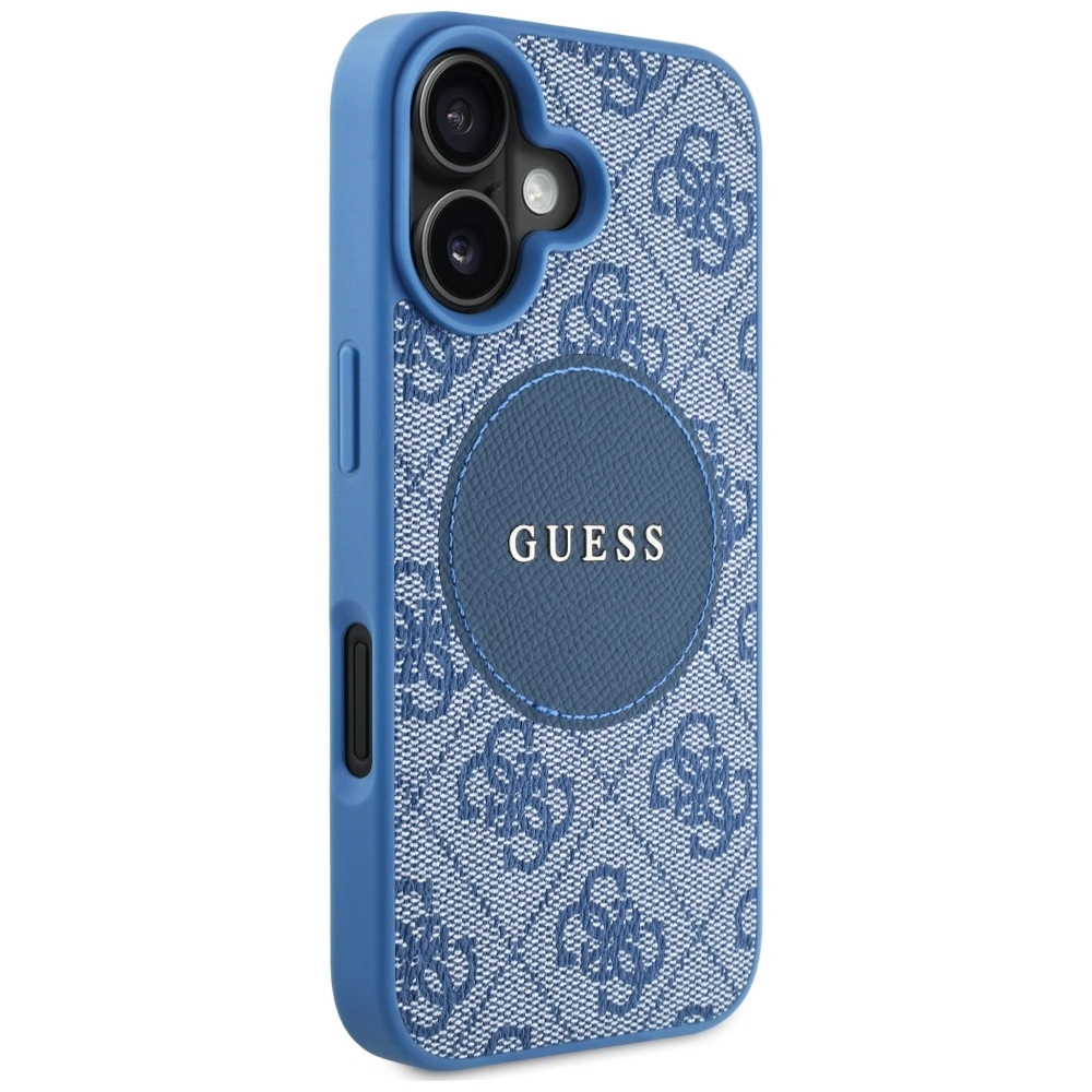Guess 4G Circle Classic Logo MagSafe Apple iPhone 16 blue