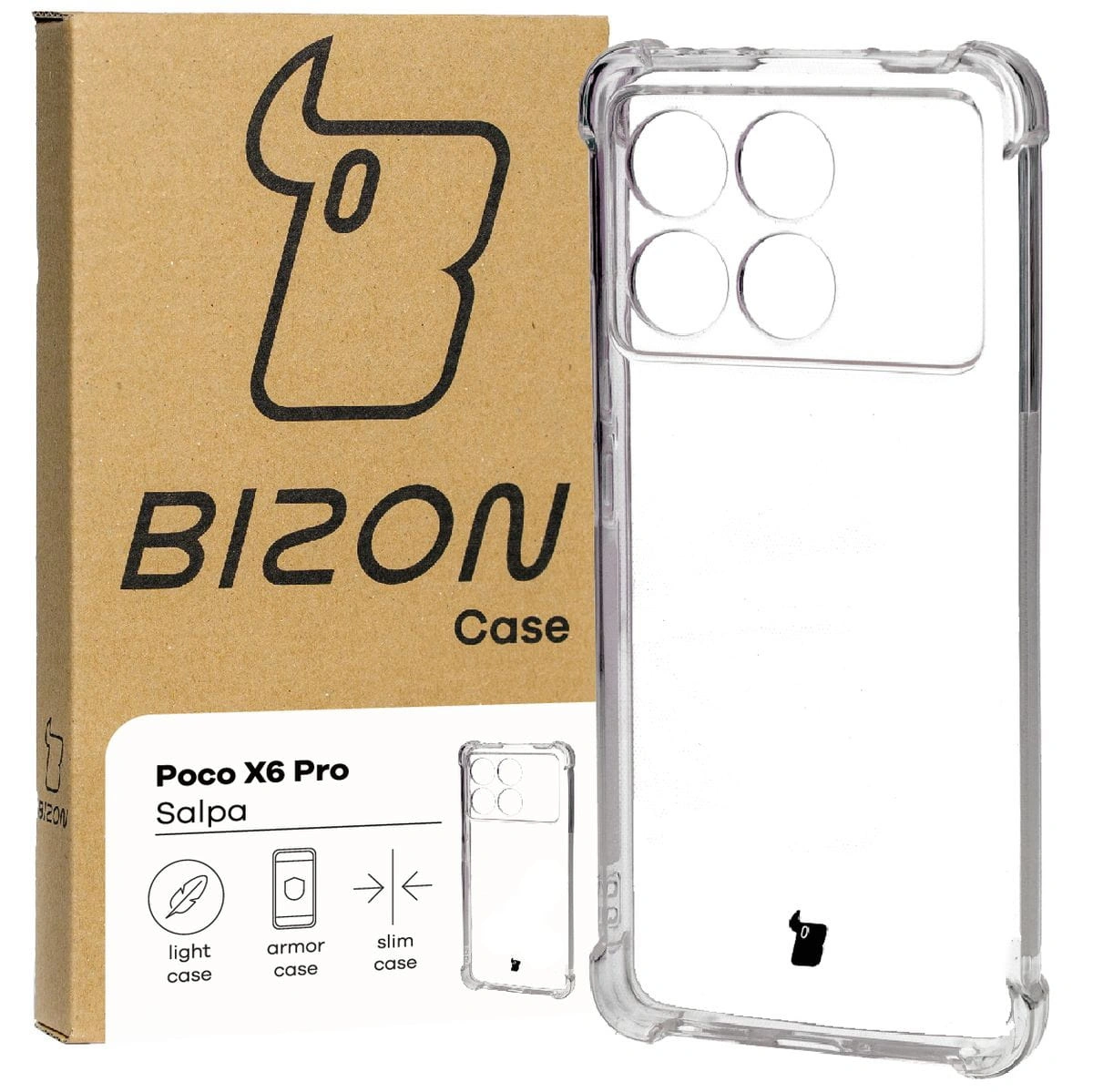Bizon Case Salpa Xiaomi Poco X6 Pro clear