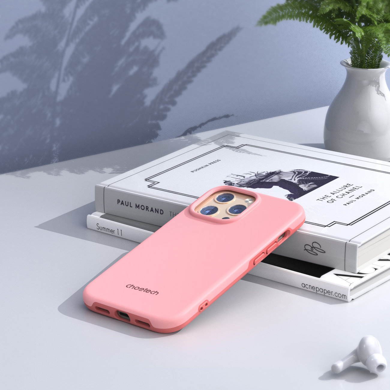 Choetech PC0114-MFM-PK MFM Anti-drop Made For MagSafe Apple iPhone 13 Pro Max pink