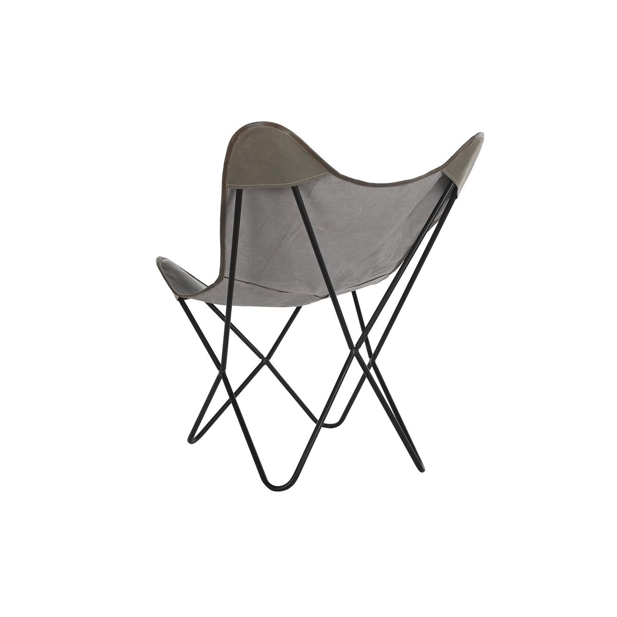 Chair DKD Home Decor Brown Black Grey 76 x 76 x 96 cm