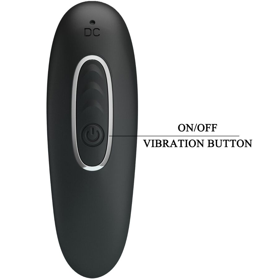 PRETTY LOVE - SIDNEY ANAL VIBRATOR 10 VIBRATIONS BLACK