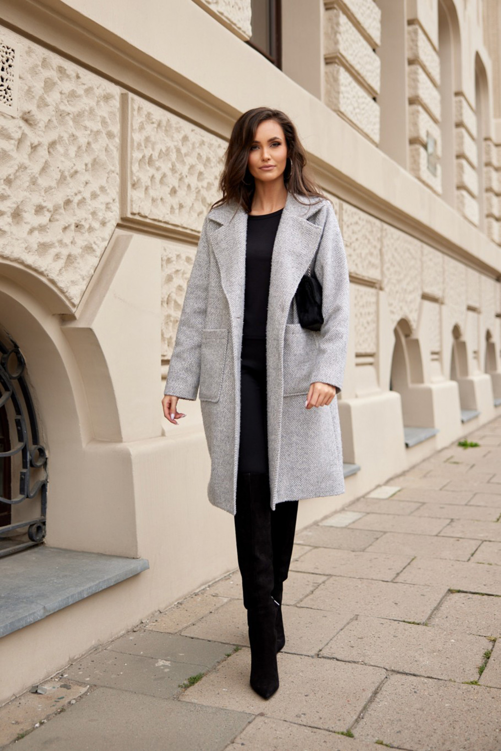  Coat model 185979 Roco Fashion  grey