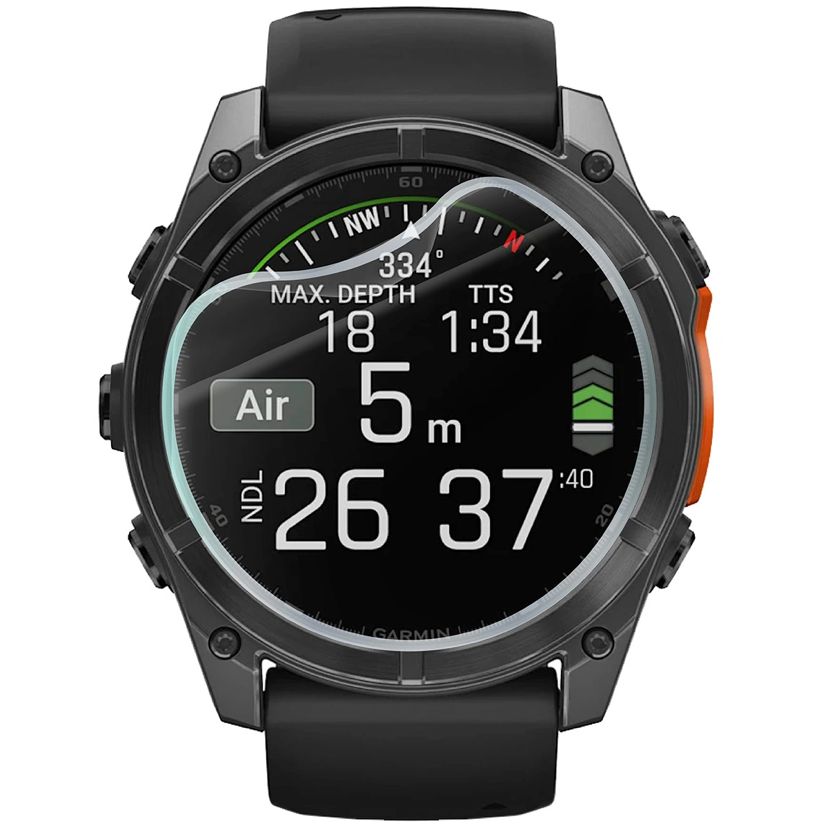 Bizon Glass Watch Hydrogel Garmin Fenix 8 Solar 51 mm / AMOLED 47 mm / AMOLED 51 mm [2 PACK]