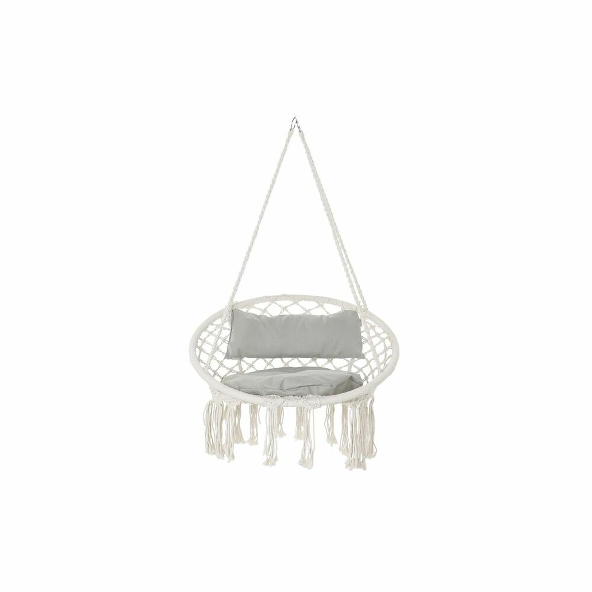 Hammock DKD Home Decor Beige Polyester Cotton Bamboo (82 x 62 x 123 cm)