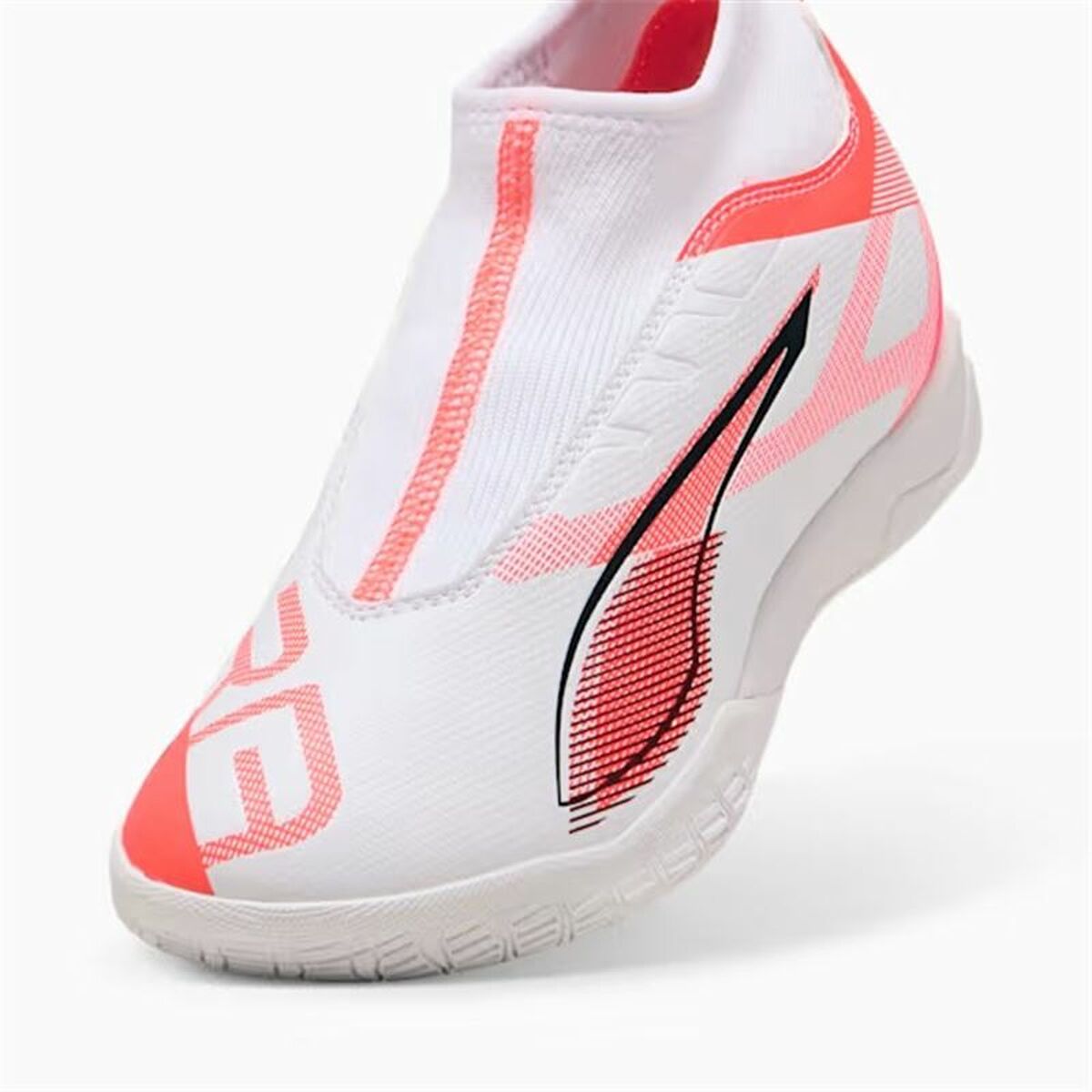 Children's Indoor Football Shoes Puma Ultra 5 Match+ Ll It White