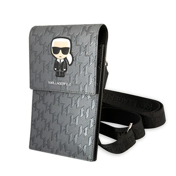 Karl Lagerfeld Bag KLWBSAMIPG silver Ikonik Karl Monogram Patch