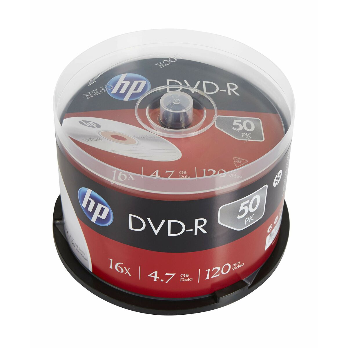 DVD-R HP 50 Units 16x 4,7 GB