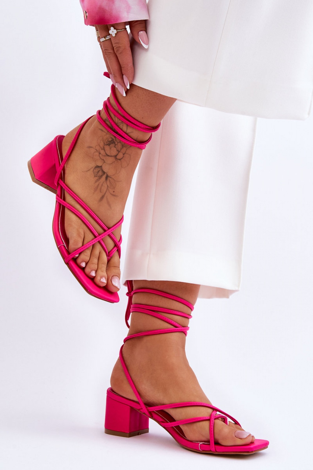  Strappy sandals model 180119 Step in style  pink