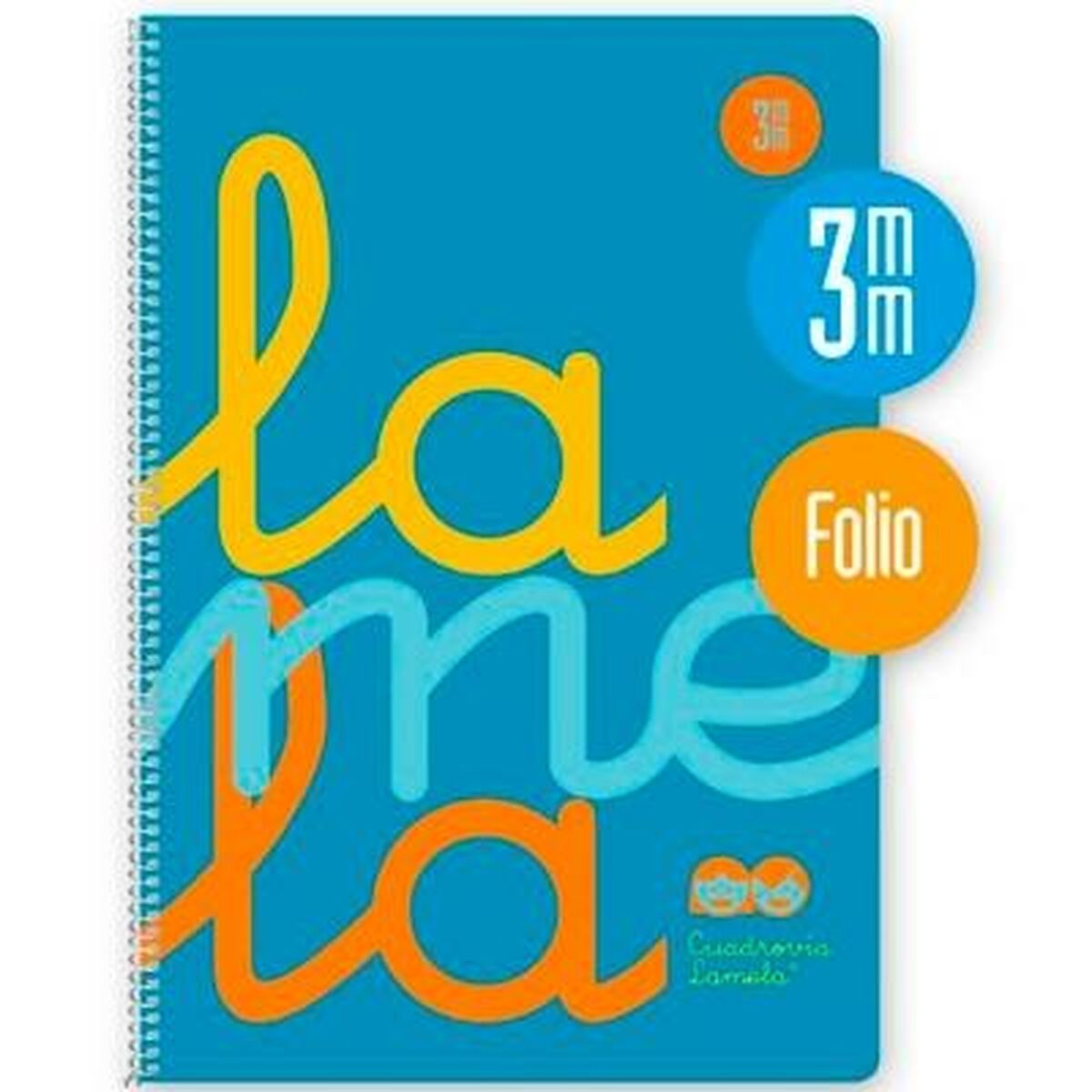 Notebook Lamela 80 Sheets Din A4 Fluorine Blue (5 Units)